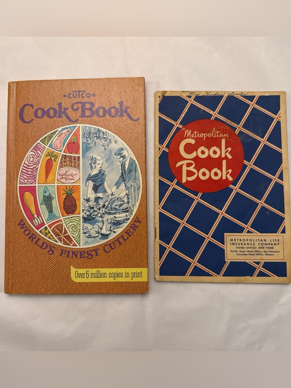 CUTCO Orange Cook Book & Vintage Metro Cookbook
